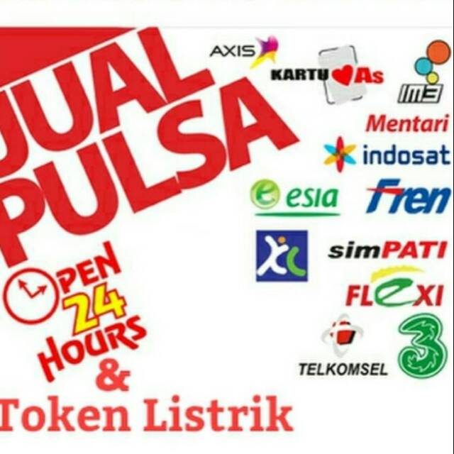 Murah Meriah Jual Pulsa hp dan Token listrik Shopee 