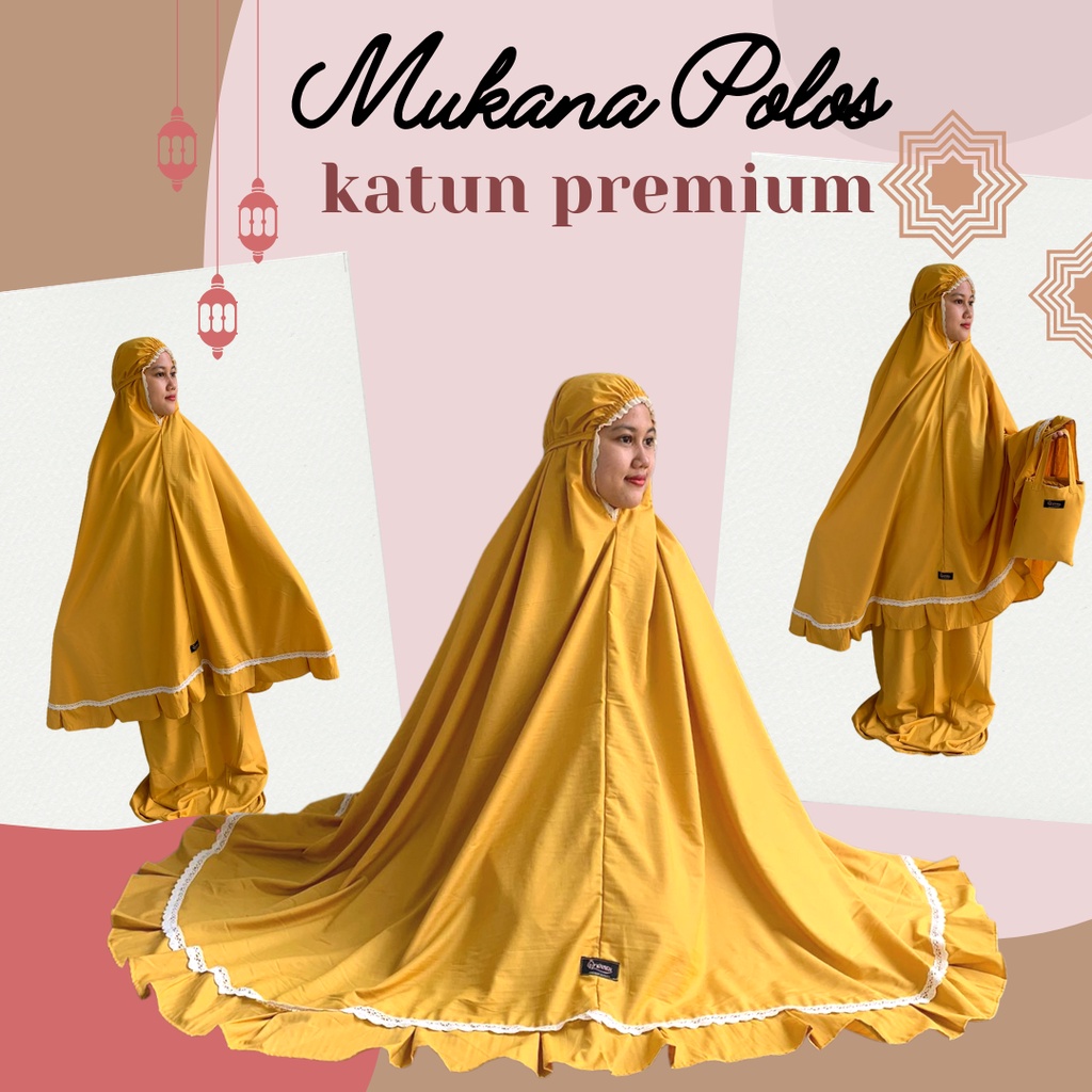 Mukena Dewasa Mukenah katun premium Mukena renda