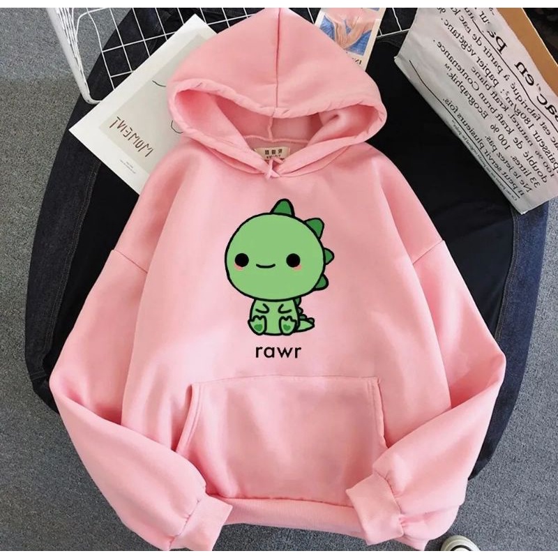 Rawr Hoodie Cewek Wanita Terbaru