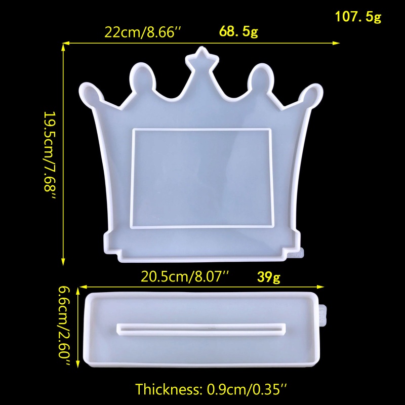Siy Cetakan Epoxy Resin Bentuk Mahkota Untuk Membuat Perhiasancraftprakarya DIY