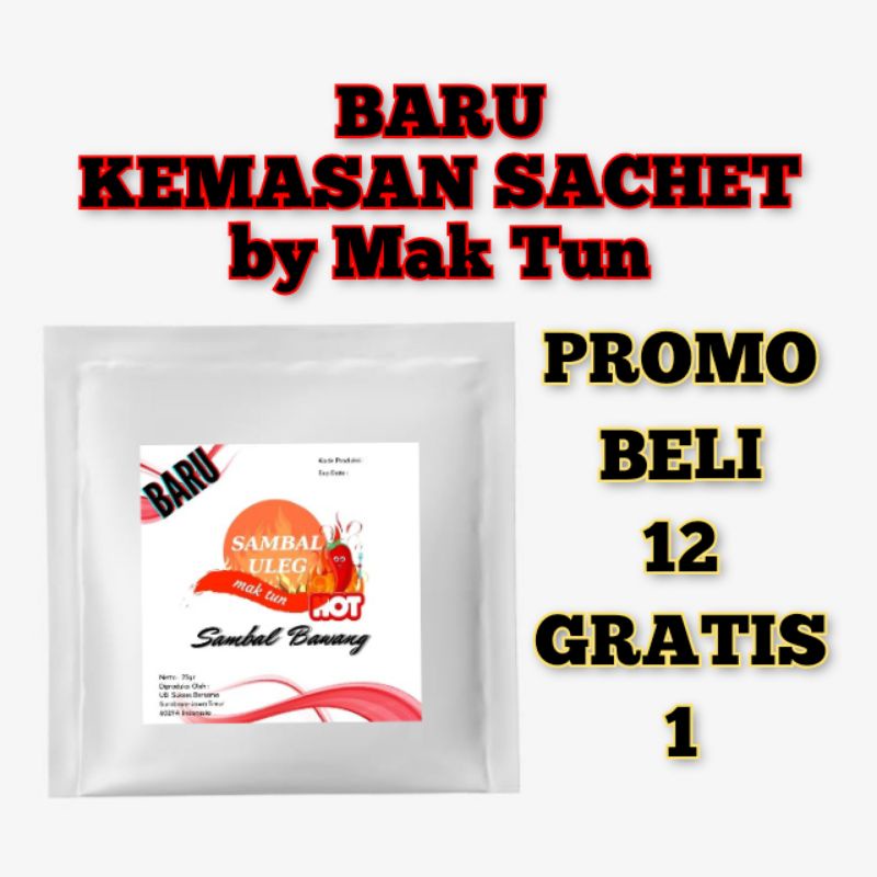 

Sambal sachet, sambal kemasan sachet, sambel bawang, sambal bawang, sambel ijo, sambal ijo, 25gr
