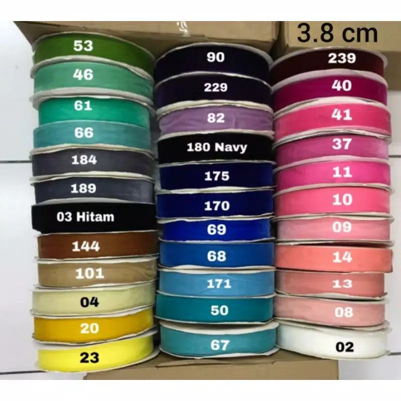 10 YARD &amp; 25 YARD - 0.6 CM &amp; 0.9 CM Pita Beludru | Velvet Ribbon PREMIUM