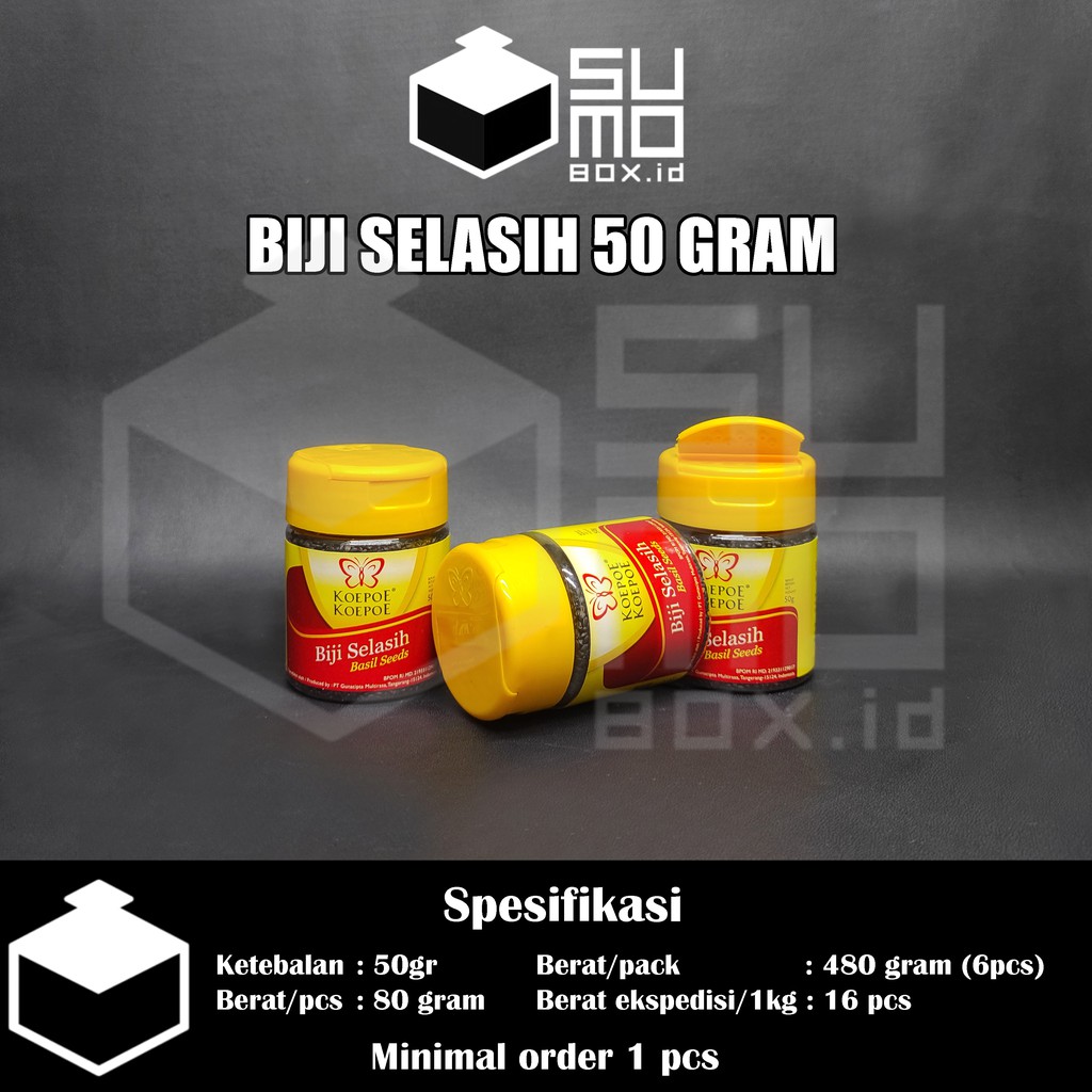 

Biji selasih koepoe koepoe 50gram