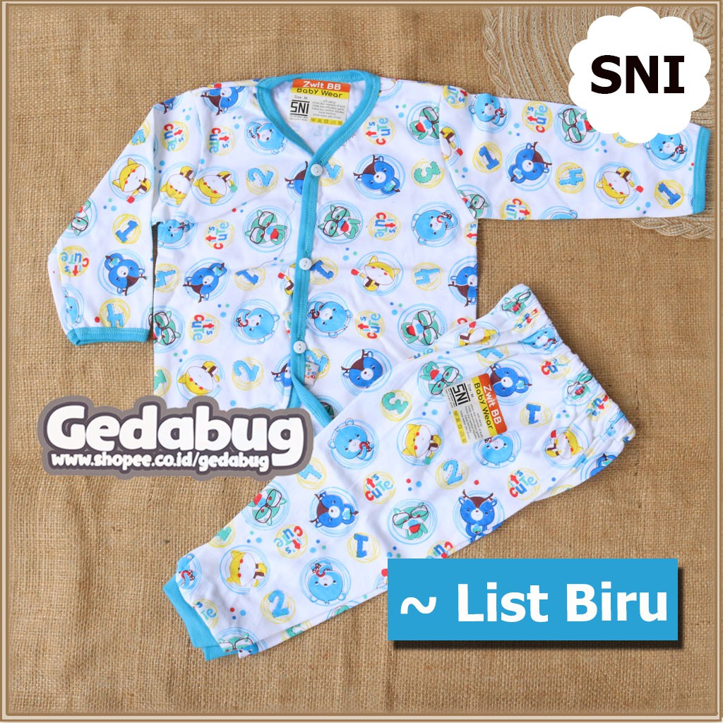 Setelan Zwit BB Panjang KANCING Baju Kancing PANJANG + Celana PANJANG Piyama bayi &amp; anak