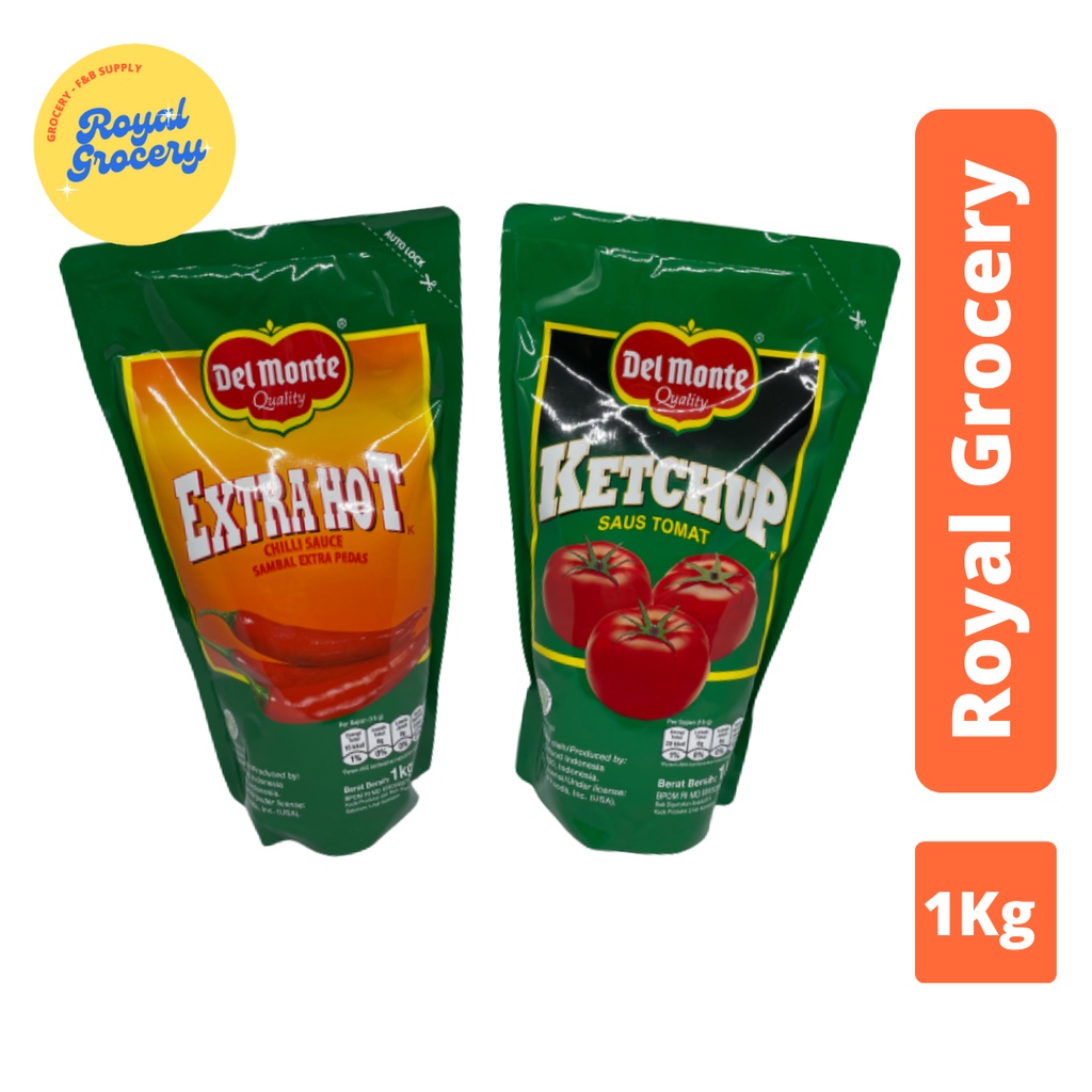 

Delmonte Saos Tomat Ketchup & Saus Sambal Extra Hot Chili Sauce Refill 1kg