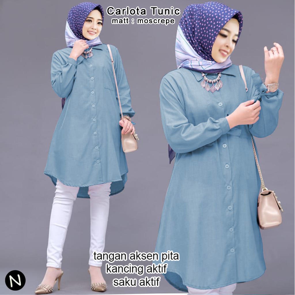 Carlota Tunik - Central Grosir Fashion (CGF) - Ukuran L-3XL - Matt Moscrepe