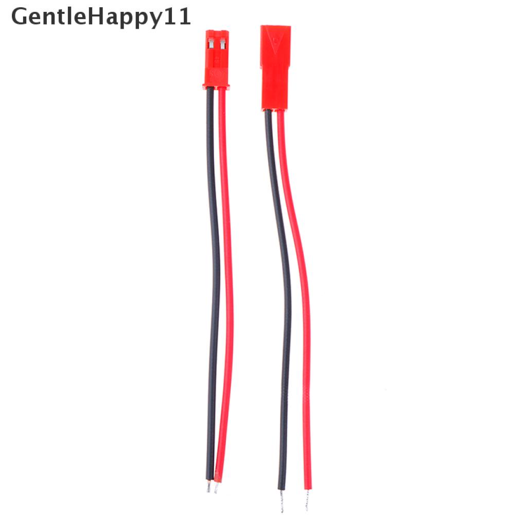 Gentlehappy 20pcs Kabel Konektor 2 Pin male female jst plug 22 awg Untuk Baterai rc