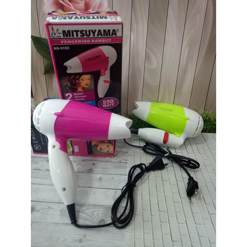 ORIGINAL MITUSYAMA MS-5102 HAIRDRYER PENGERING RAMBUT DIJAMIN KENCANG