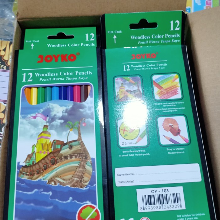 

WARNAPENSIL- PENSIL WARNA PANJANG 12 WARNA JOYKO -PENSIL WARNA