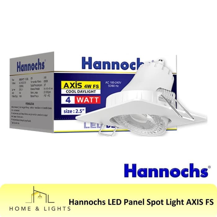 Downlight LED Spot Light Hannochs Axis FS 4W / Lampu Sorot Segi