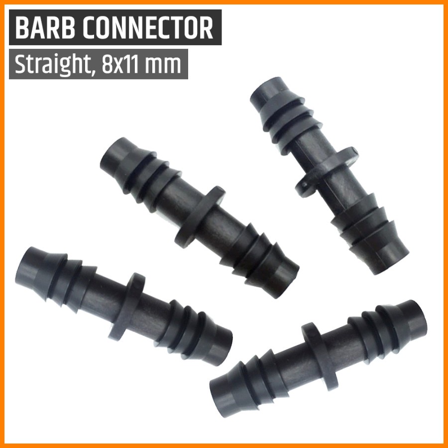 10pcs Connector Lurus 8mm/11mm