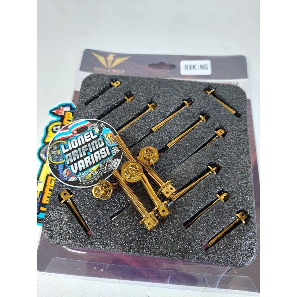 Baut blok mesin motor rx king baut probolt flower baut box block mesin motor rx king 17pcs baut