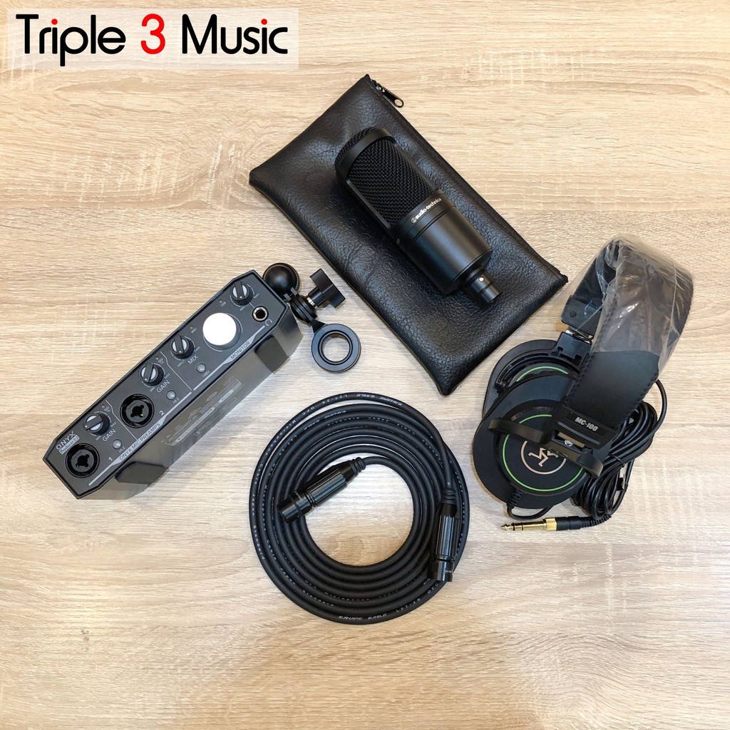 Paket Recording Mackie Onyx Producer with Audio technica
