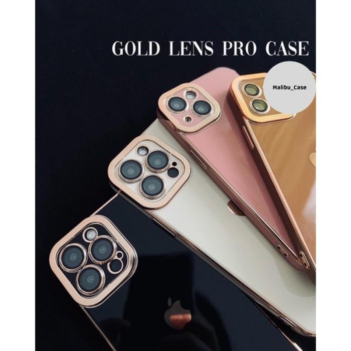 GOLD LENS GUARD CASE IPHONE 13 PRO MAX 11 12 SOFTCASE