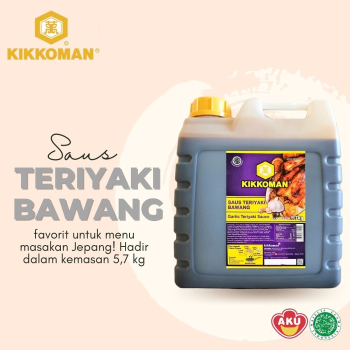 

Kikkoman Teriyaki Garlic Sauce 5L Saus Teriyaki Bawang