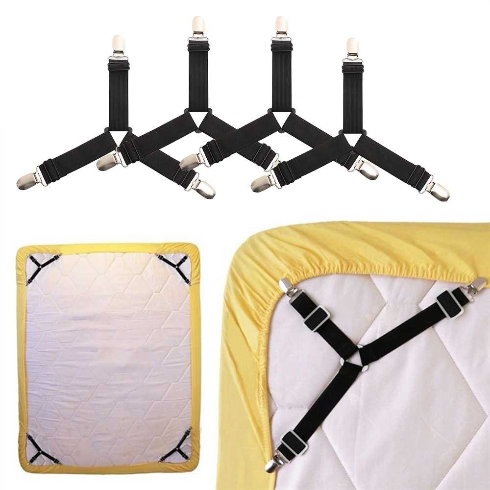 GCDHome Penjepit Ujung Sprei Kasur Bed Clip Holder 4PCS - FS-1809