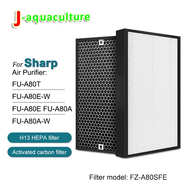 Hepa Filter For Sharp FZ-A80SFE + Carbon Filter (Deodorizer)