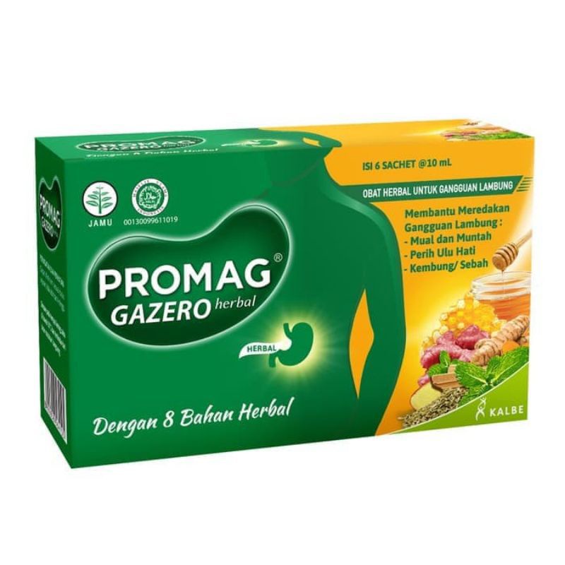 PROMAG HERBAL GAZERO 10 ML 6 SACHET - ED 11/2024