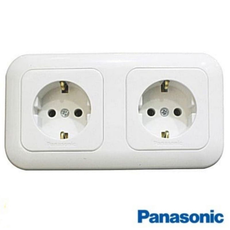 Panasonic Stopkontak Double 2 Gang Wide Series