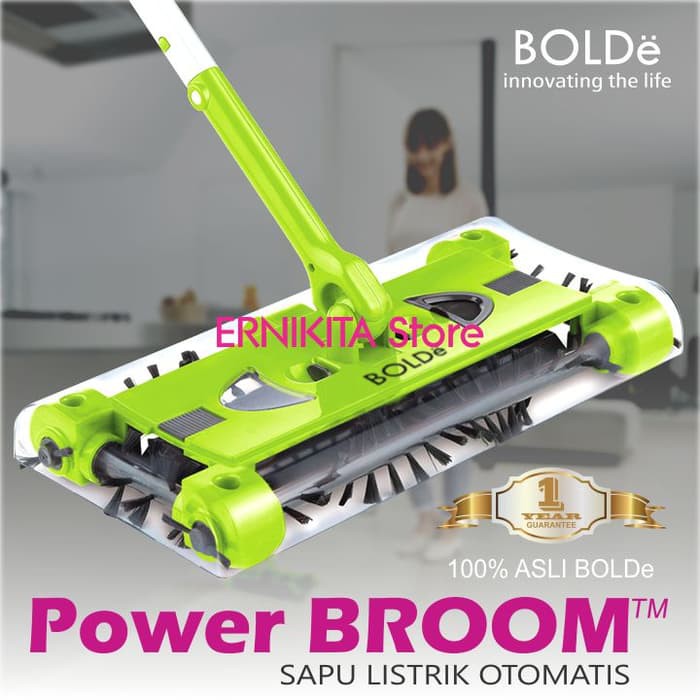 POWER BROOM BOLDe ORIGINAL Sapu Elektrik Dengan Baterai Rechargeable