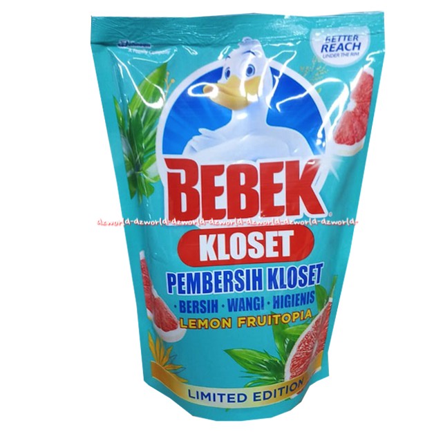 Bebek Kloset Pembersi Kloset Lemon 400ml Bebek Kloset Pembersih Closet Refill Pouch Isi Ulang