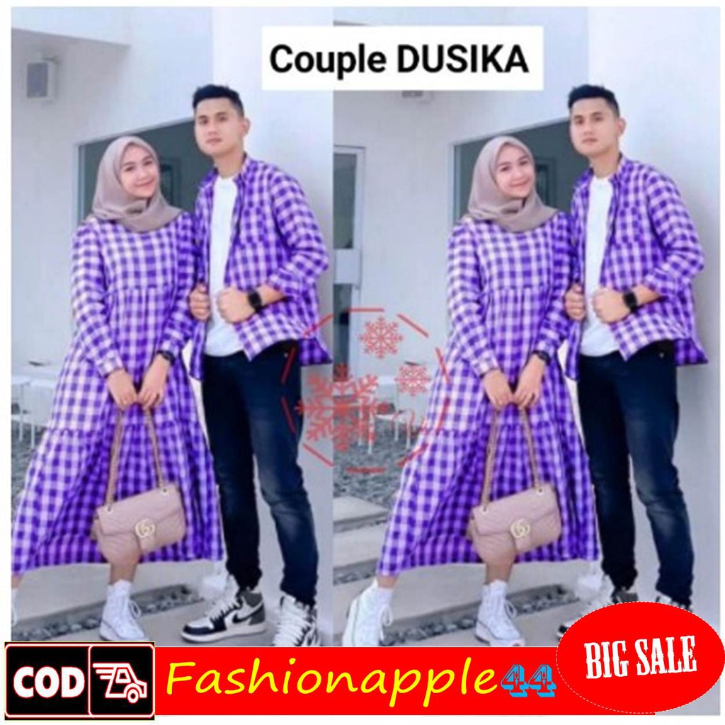 Couple Baju Wanita Pria Pasangan Remaja Romantis Kopel Dusika Trendy Terbaru 2021 Model Kekinian Bah