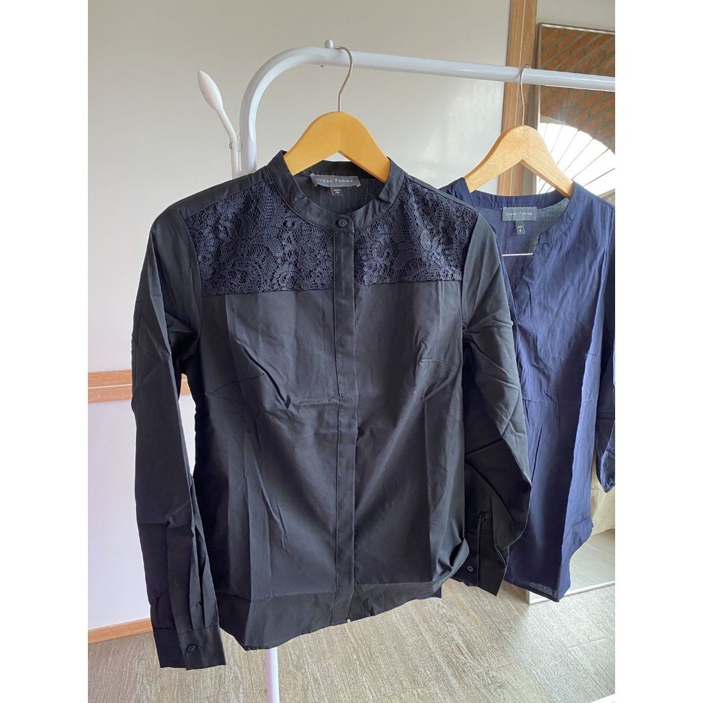 JAPAN UNPEU FEMME Blouse - Atasan Wanita - Blouse Wanita Printed Original-3