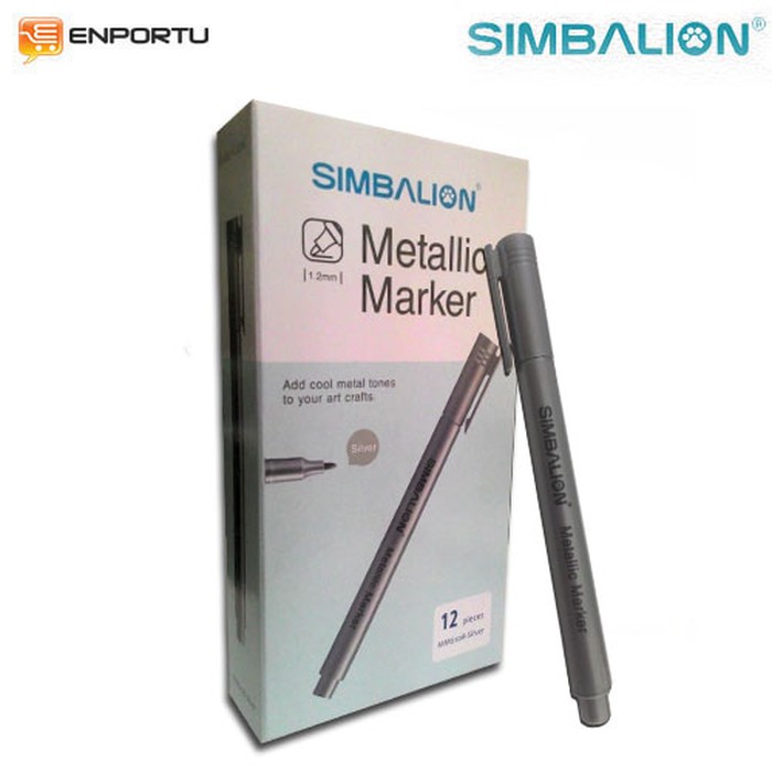 

Simbalion Metallic Marker Silver Spidol Metalik INDIVIDUAL
