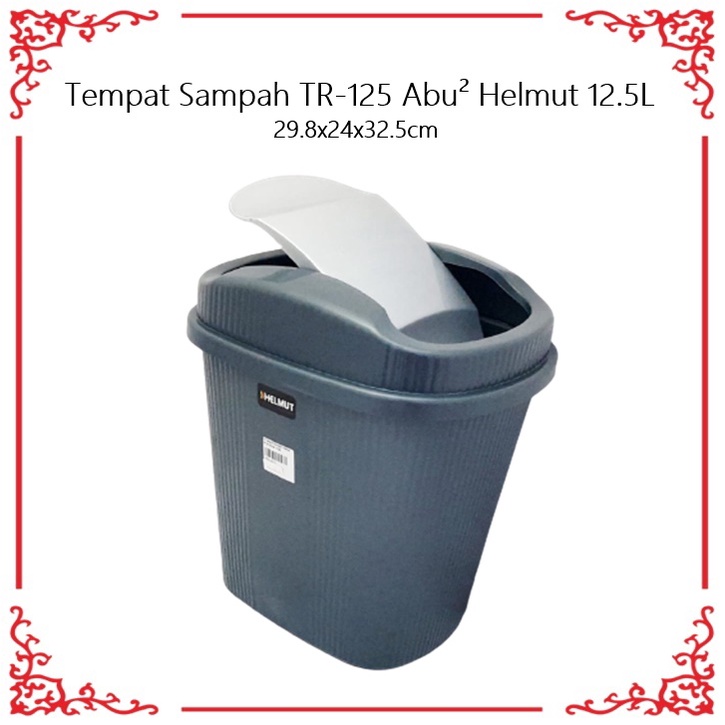 Tempat Sampah TR-125 Abu² Helmut 12.5L