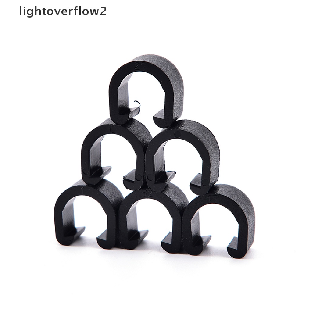 (lightoverflow2) 20 Pcs Klip Penjepit Kabel Rem Sepeda MTB Bentuk C Bahan Plastik