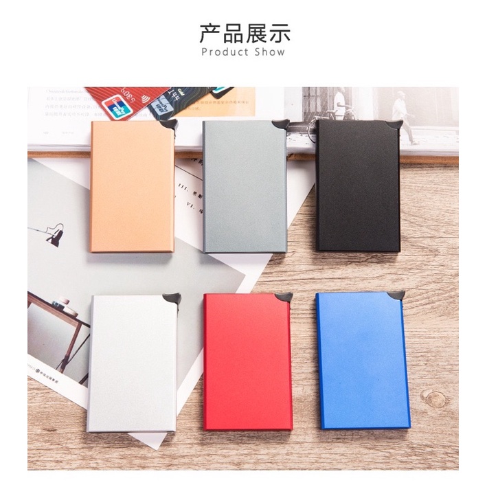 Dompet Kartu Metal Wallet Rfid Card Holder X-55