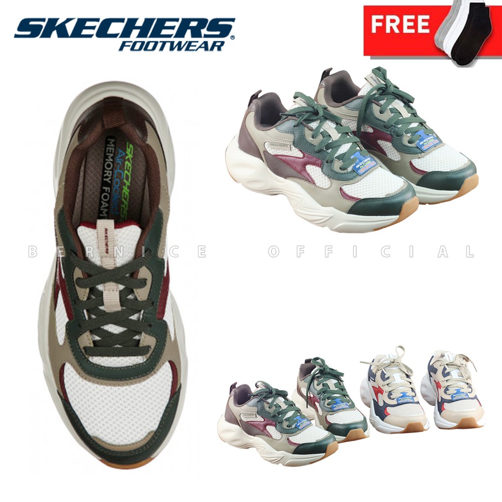 SKECHERS MENS Stamina Airy Original Sepatu Pria - Free Dus