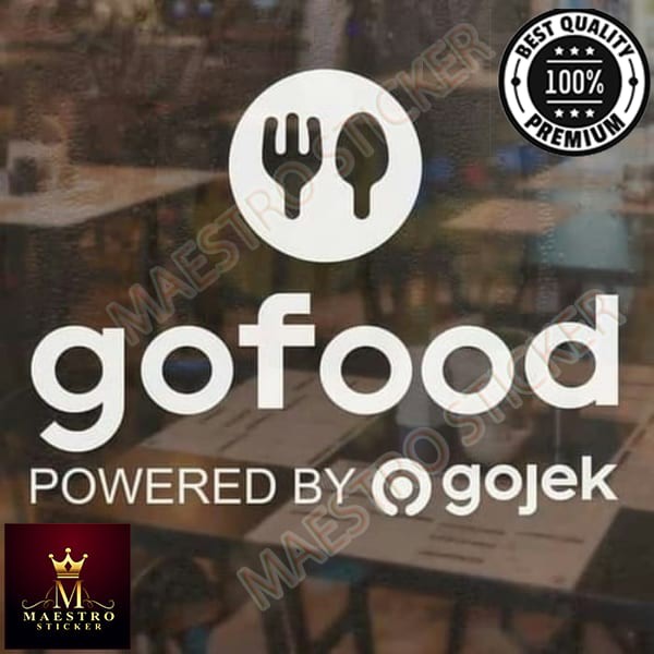 M.STICKER Stiker Go food GoFood Sticker Gojek Cafe Resto Kantin