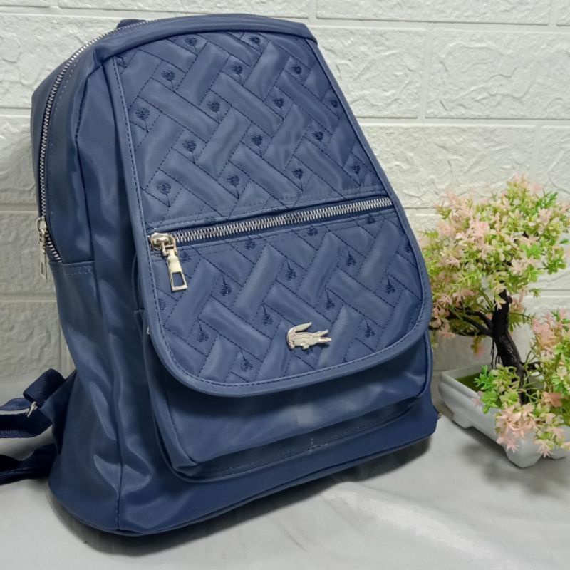 Ransel Fashion Wanita NiLon bordir-A.navy