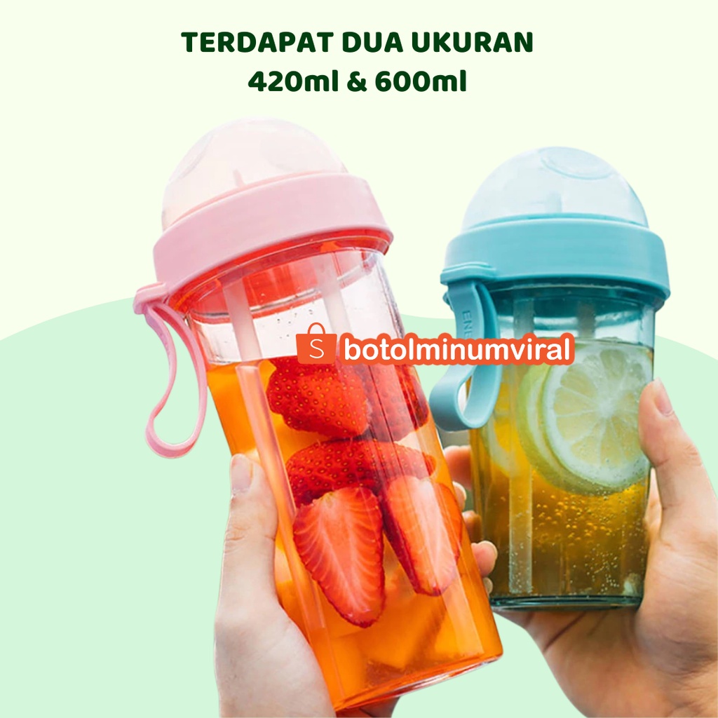 Botol Minum Duet 2 Sisi Couple 600ml