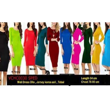 CNHB BAJU / DRESS OLLA RAMLAN - MERAH IL6W