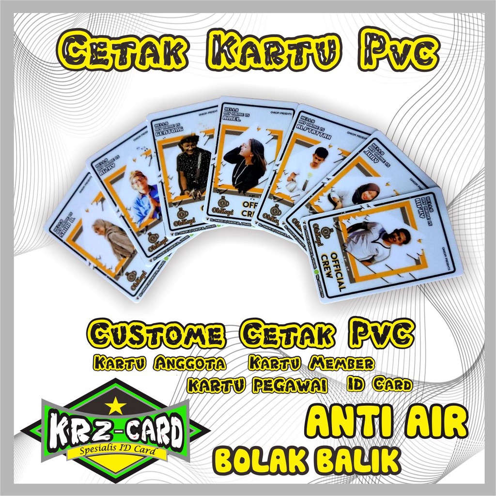 cetak kartu custom pvc