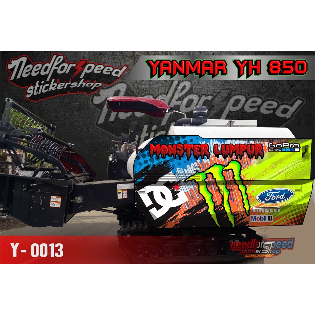 DECAL STICKER YANMAR YH 850 COMBINE HARVESTER