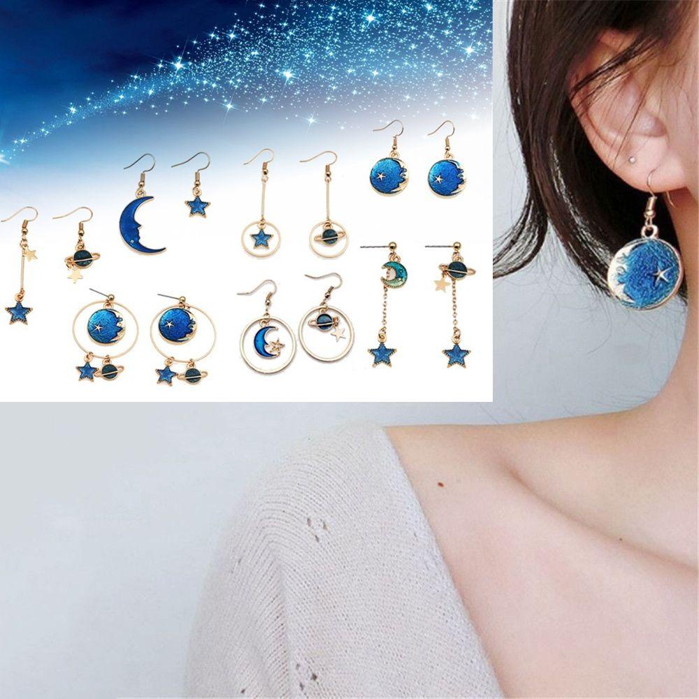 R-flower Symphony Earrings Geometric Atmosphere Liontin Berlebihan