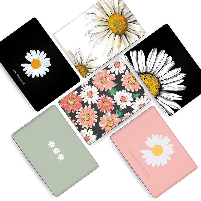 2pcs Stiker Pelindung Laptop Universal Motif Bunga daisy Bahan VINYL Untuk Asus VivoBook Zenbook OLED K505B X505 LGBT 12 13 14 15.6 Inch