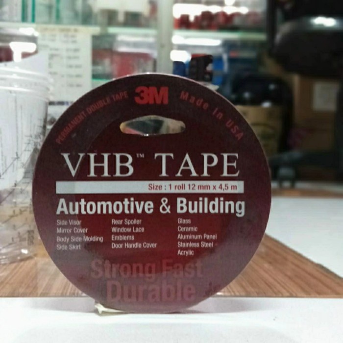 

Bergaransi Double Tape Vhb 3M 1Roll 12Mm X 4,5M Hemat