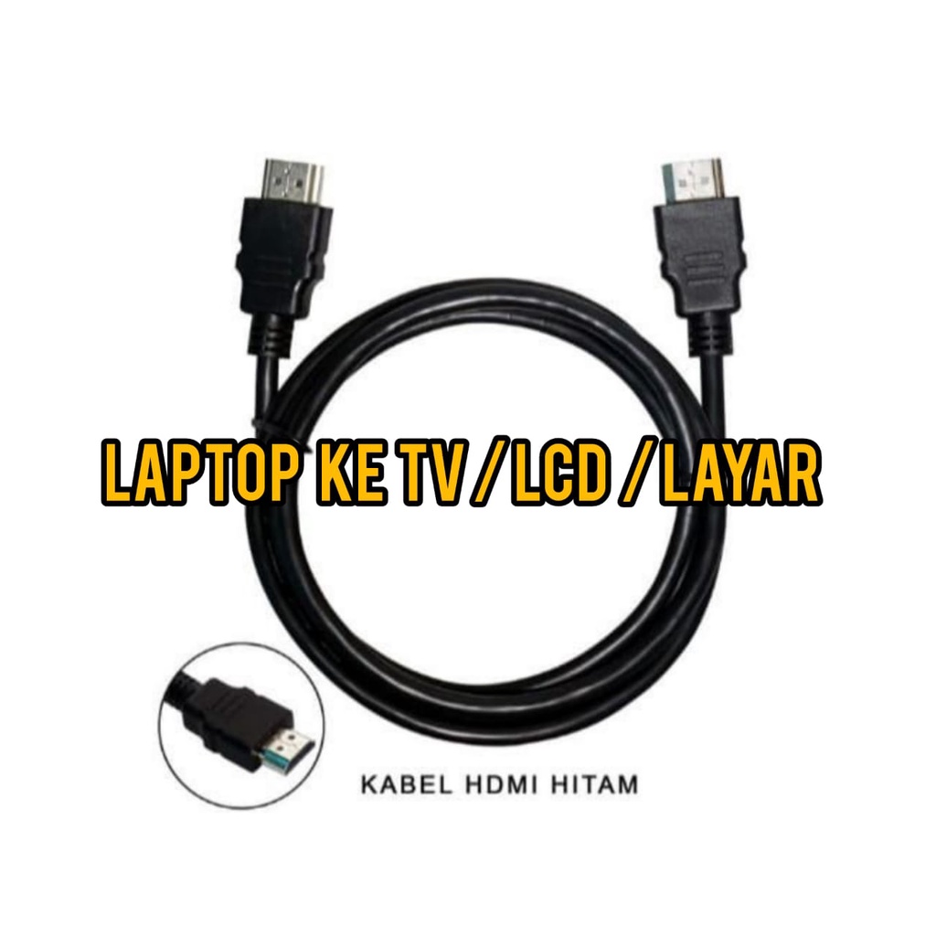 KABEL HDMI SAMBUNGAN LAPTOP KE TV | ADAPTER PC KE LCD KOMPUTER | NETBOOK TO PROYEKTOR | TETTA SHOP