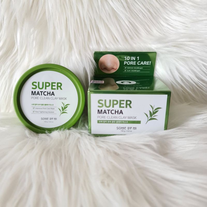 Some by mi Super Matcha Pore Clean Clay Mask Share in jar Original masker wajah somebymi