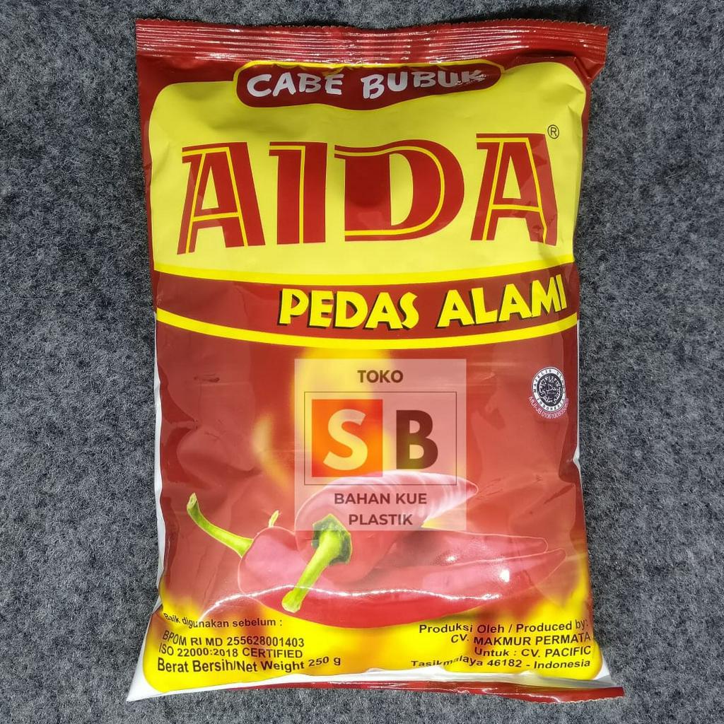 

AIDA CABE BUBUK 250GR/ BUMBU TABUR PEDAS 250GR/ CABAI BUBUK KERING 250GR