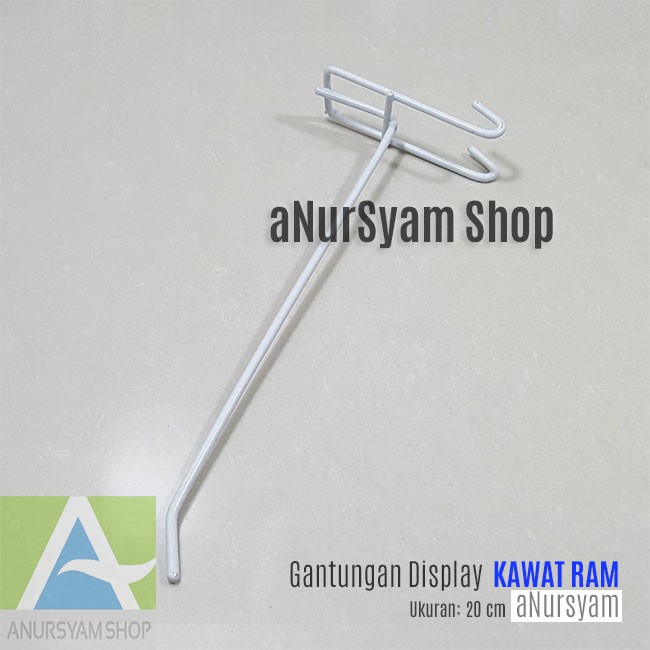 Cantolan Kawat Ram Dinding 20 cm / Gantungan Display Kawat Ram