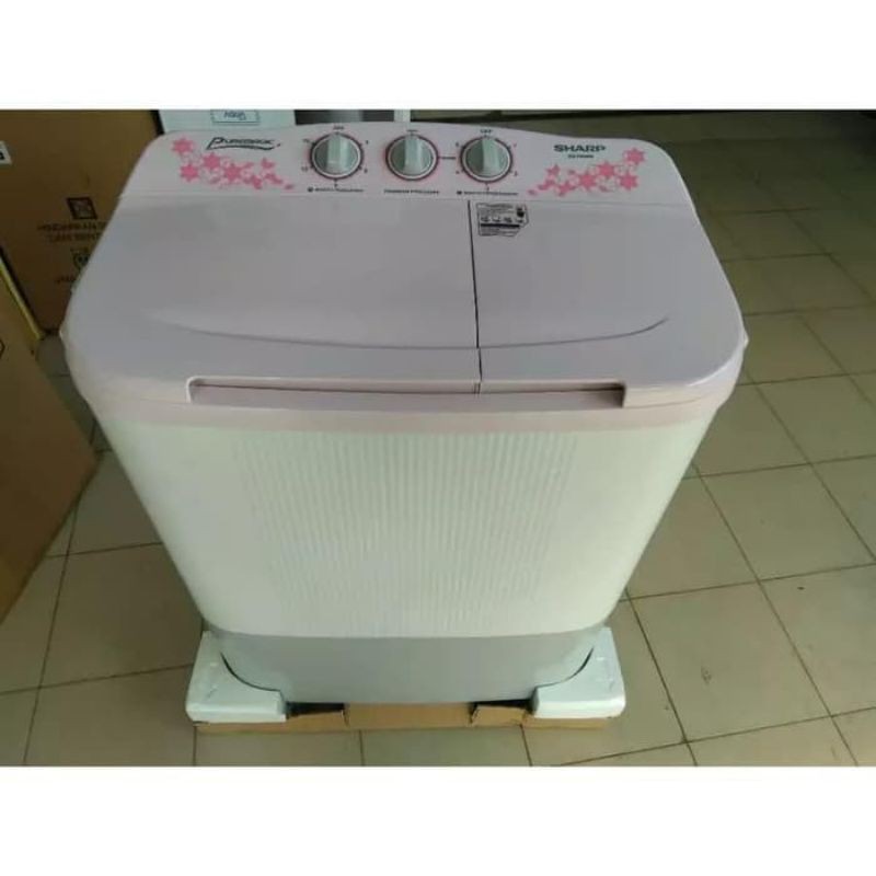 Jual MESIN CUCI SHARP 2 TABUNG 7KG ES-T80MW khusus Semarang | Shopee
