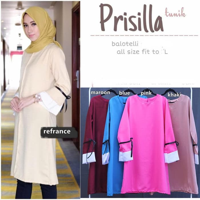 PRISILLA TUNIK | ATASAN WANITA SALSABILA FASHION
