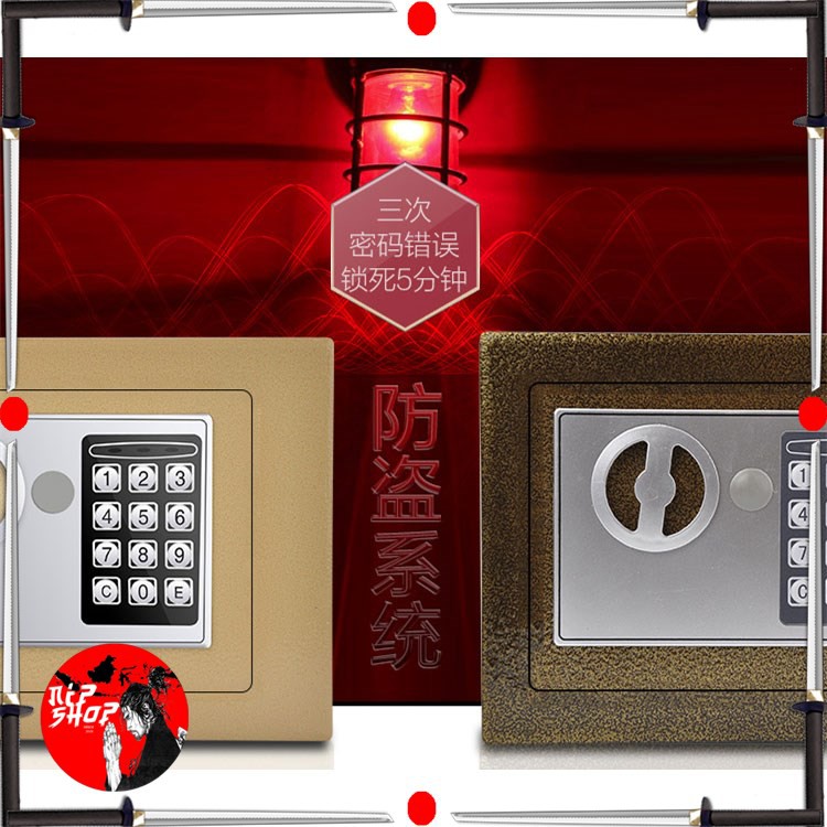 Brankas Mini Electric Password Deposit Box with Lubang Celengan 4.6L