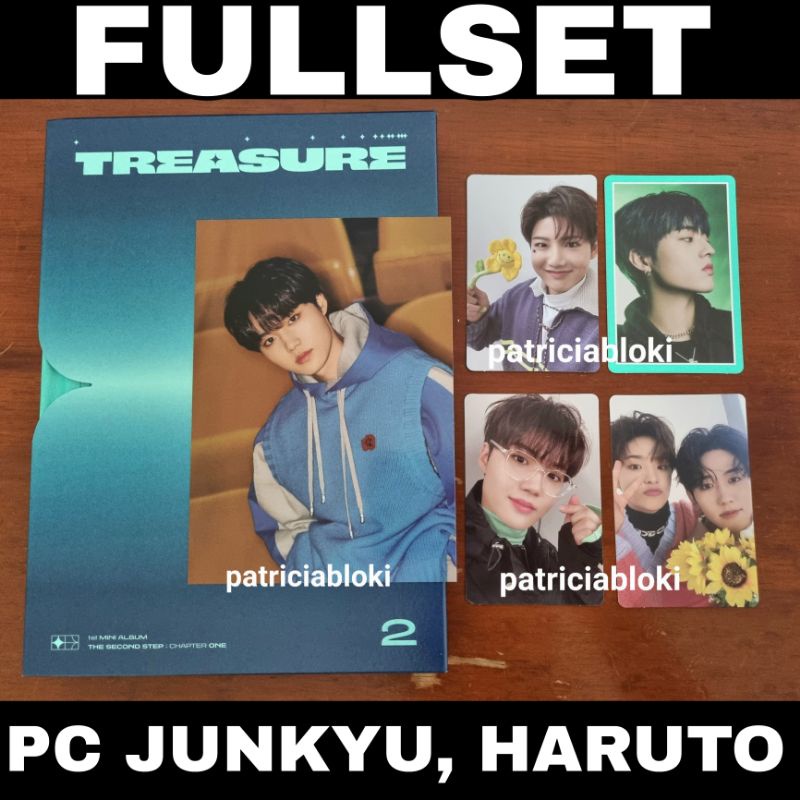 Fullset Album Treasure The Second 2nd Step Chapter 1 One Green Ver Unsealed Photocard Junkyu Pc Haru