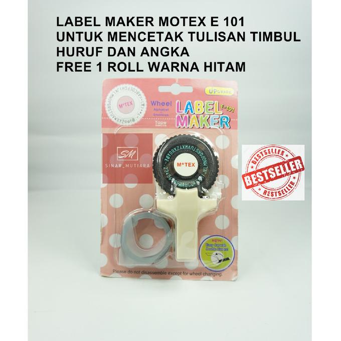 

Bisa Cod - Motex Dymo Embossing Label Maker - Hitam Kode 954